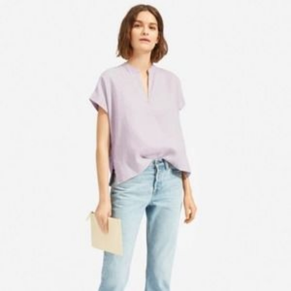 Everlane Women's Blouse in Light Purple - Picture 7 of 8